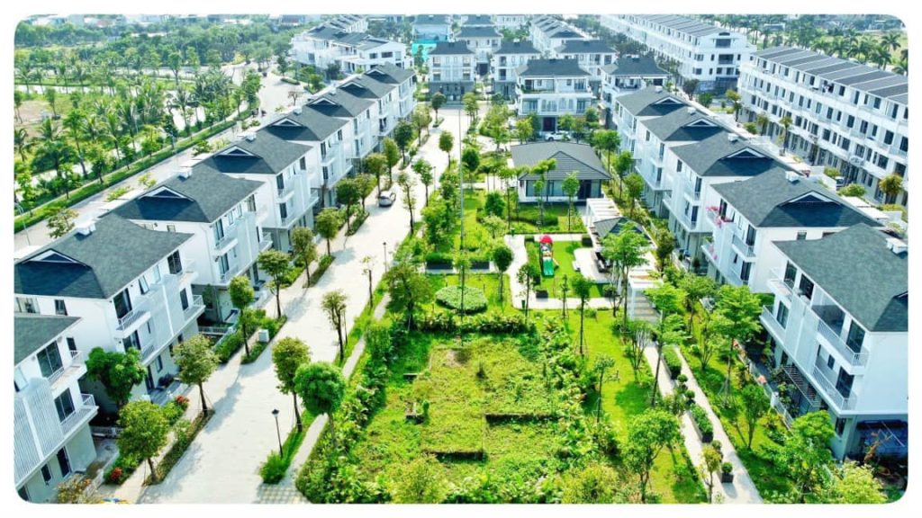 Cm1 Khu Camelia Dự án Ecogarden Huế nhìn trên cao