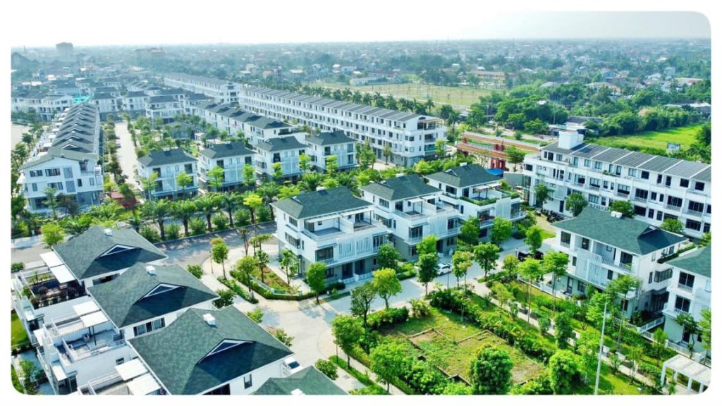 Cm2 Khu Camelia Dự án Ecogarden Huế nhìn trên cao