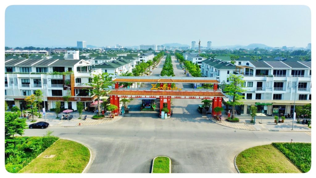 Cổng chính dự án Eco Garden Huế