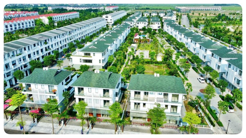 Khu Camelia Dự án Eco Garden Huế nhìn trên cao