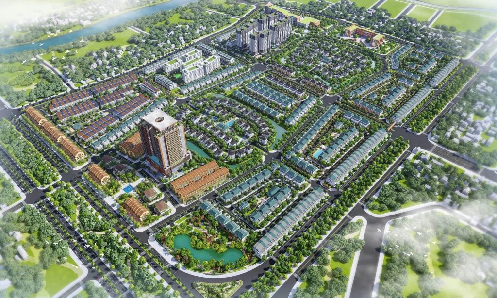 Mặt bằng tổng thể dự án eco garden huế