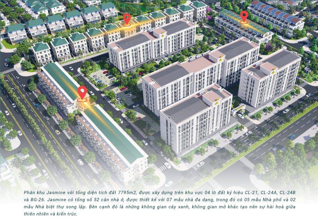phân khu Jasmine dự án eco garden huế