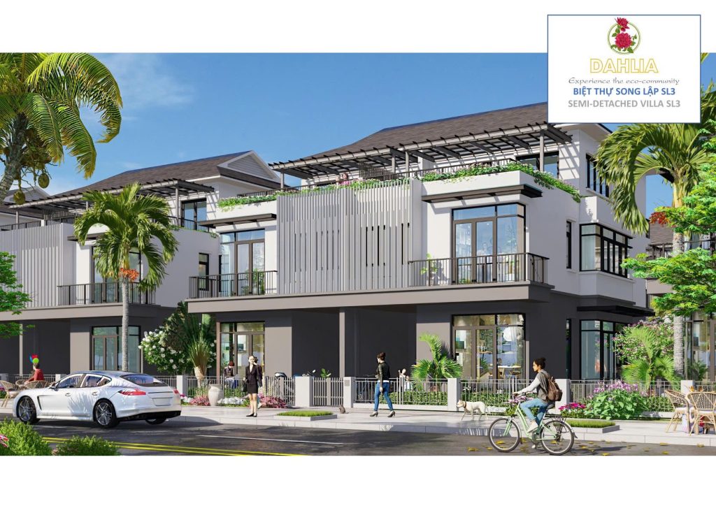 Biệt thự song lập 150m2 khu Dahlia Eco Garden Huế