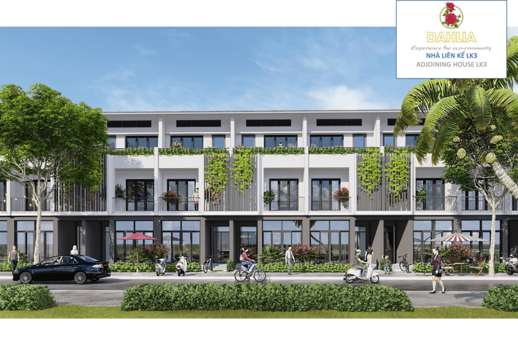 Eco garden huế Nhà liền kề khu Dahlia