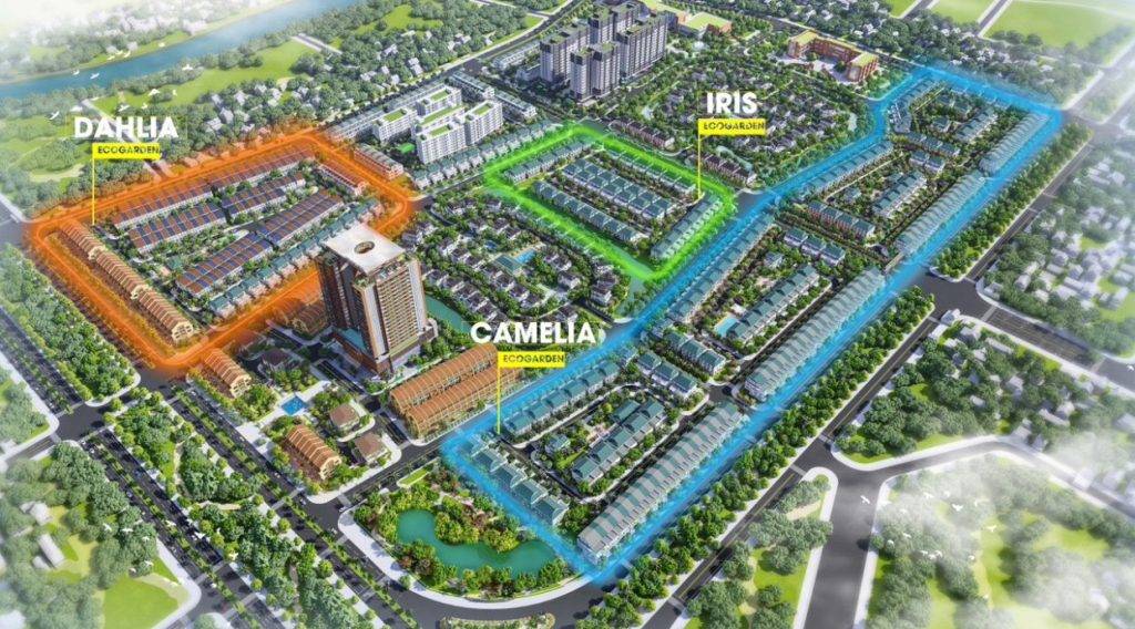 Tổng Quan 2 ảnh bìa phân khu eco garden huế