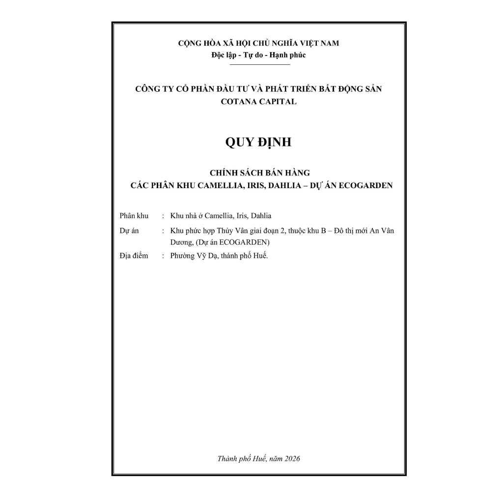 Tổng Quan 24 chính sách bán hàng ecogarden huế tờ 1