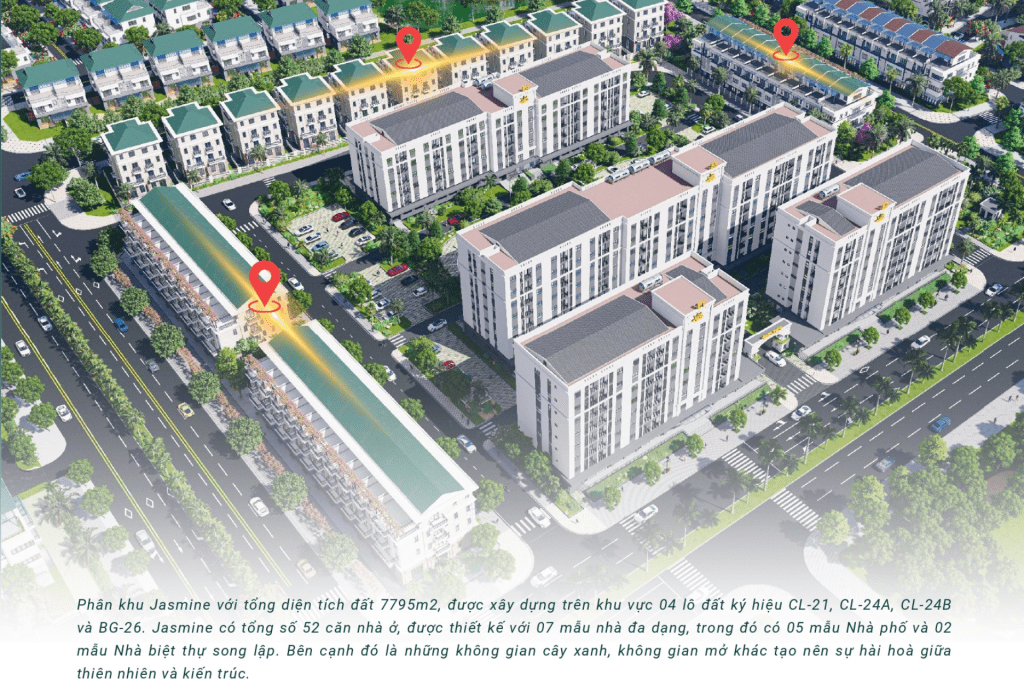 phân khu Jasmine dự án eco garden huế