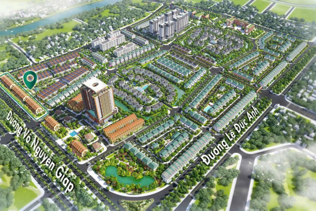 Vị trí Shophouse Eco Garden Huế đường Võ Nguyên Giáp